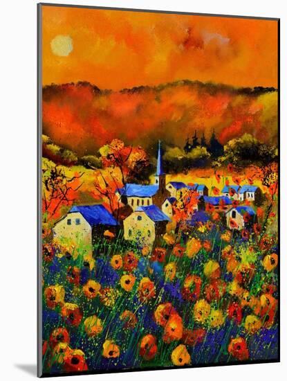 Poppies In Houroy-Pol Ledent-Mounted Art Print