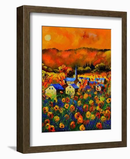 Poppies In Houroy-Pol Ledent-Framed Art Print