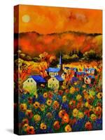 Poppies In Houroy-Pol Ledent-Stretched Canvas