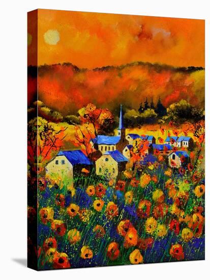 Poppies In Houroy-Pol Ledent-Stretched Canvas
