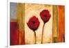 Poppies in Rhythm II-Brian Francis-Framed Art Print
