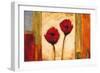 Poppies in Rhythm II-Brian Francis-Framed Art Print