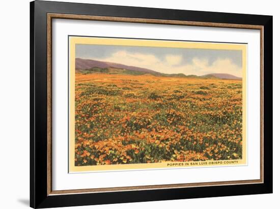 Poppies in San Luis Obispo-null-Framed Art Print