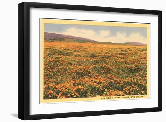 Poppies in San Luis Obispo-null-Framed Art Print