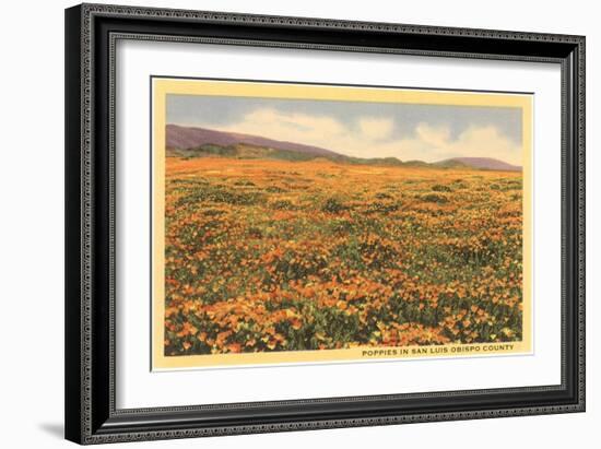 Poppies in San Luis Obispo-null-Framed Art Print