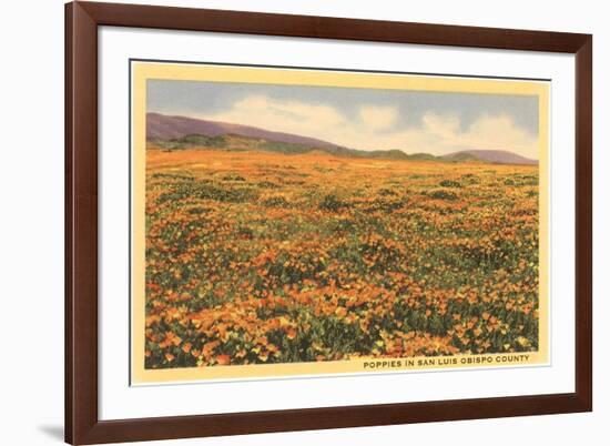 Poppies in San Luis Obispo-null-Framed Premium Giclee Print