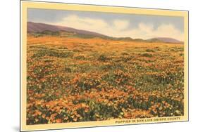 Poppies in San Luis Obispo-null-Mounted Premium Giclee Print