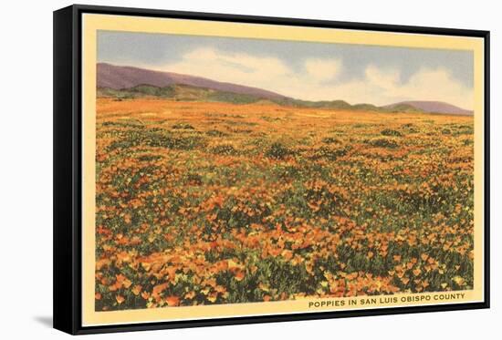 Poppies in San Luis Obispo-null-Framed Stretched Canvas