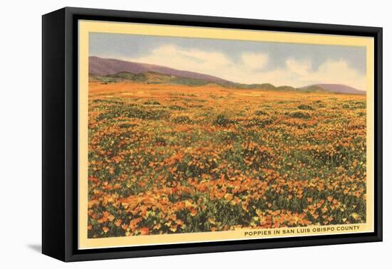 Poppies in San Luis Obispo-null-Framed Stretched Canvas