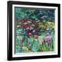 Poppies in the Garden, 2021 (oil on canvas)-Sylvia Paul-Framed Giclee Print