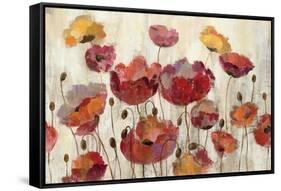 Poppies in the Rain-Silvia Vassileva-Framed Stretched Canvas