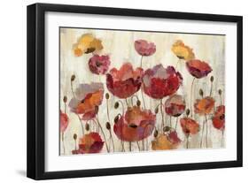 Poppies in the Rain-Silvia Vassileva-Framed Premium Giclee Print