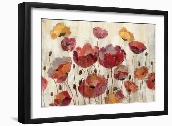 Poppies in the Rain-Silvia Vassileva-Framed Premium Giclee Print