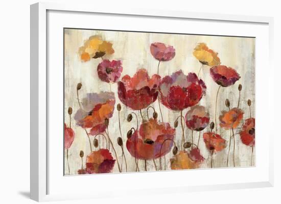 Poppies in the Rain-Silvia Vassileva-Framed Premium Giclee Print