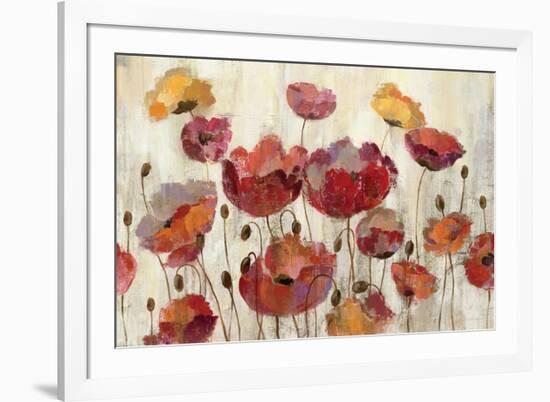 Poppies in the Rain-Silvia Vassileva-Framed Premium Giclee Print