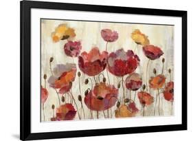 Poppies in the Rain-Silvia Vassileva-Framed Premium Giclee Print