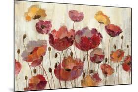Poppies in the Rain-Silvia Vassileva-Mounted Premium Giclee Print
