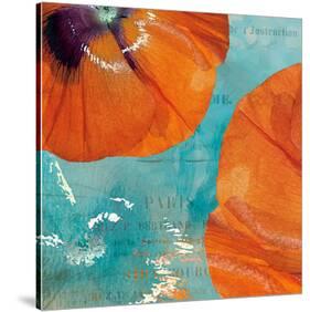 Poppies in the Sky II-Sabine Berg-Stretched Canvas