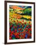 Poppies In Tuscany-Pol Ledent-Framed Art Print