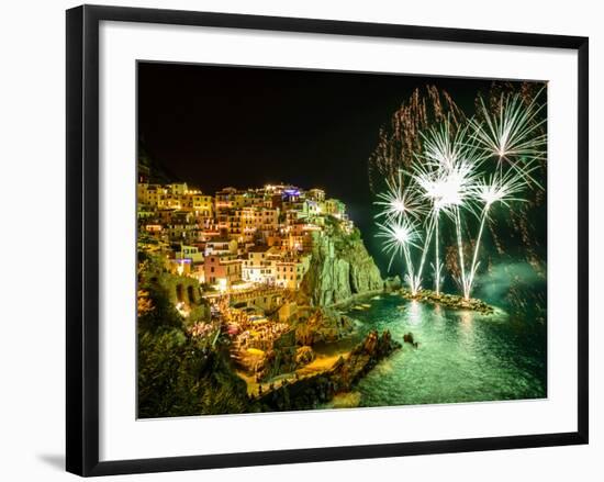 Poppies in Valle De Orcia, Tuscany, Italy-Nadia Isakova-Framed Photographic Print