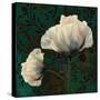 Poppies in Verdigris and Rust-Tina Lavoie-Stretched Canvas