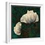 Poppies in Verdigris and Rust-Tina Lavoie-Framed Giclee Print