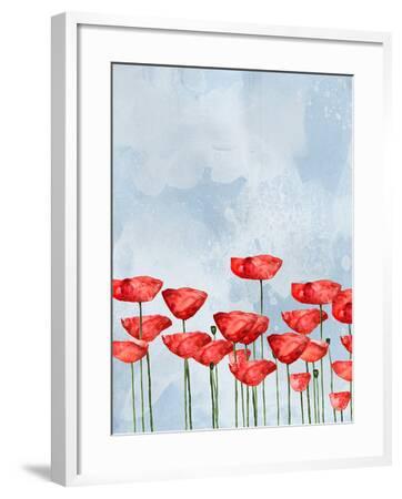 'Poppies In Watercolor' Giclee Print - Grab My Art | AllPosters.com