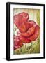 Poppies in Wheat, Oil Painting on Canvas-Valenty-Framed Art Print