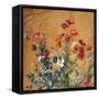 Poppies, Irises and Blossom-Jean Benner-Framed Stretched Canvas