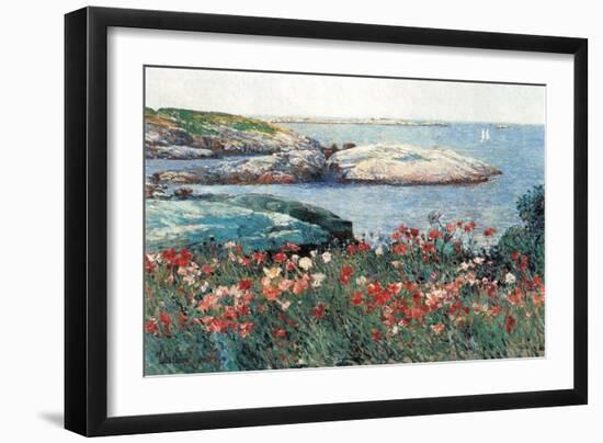 Poppies, Isle of Shoals-Childe Hassam-Framed Art Print