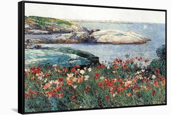 Poppies, Isle of Shoals-Childe Hassam-Framed Stretched Canvas