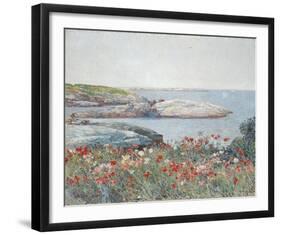 Poppies, Isles of Shoals 1891-Frederick Childe Hassam-Framed Giclee Print