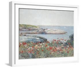 Poppies, Isles of Shoals 1891-Frederick Childe Hassam-Framed Giclee Print