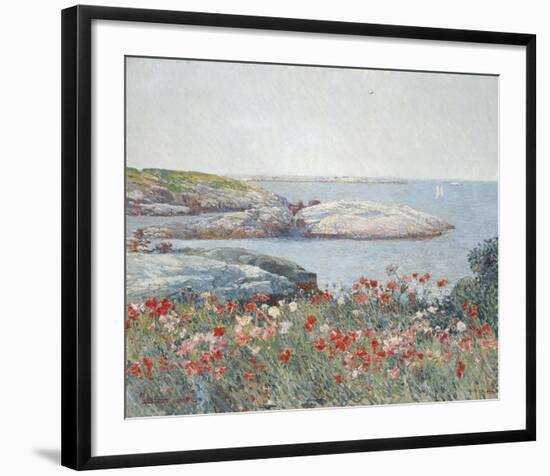 Poppies, Isles of Shoals 1891-Frederick Childe Hassam-Framed Art Print