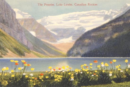 Poppies, Lake Louise, Canadian Rockies
