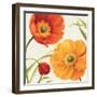 Poppies Melody II-Lisa Audit-Framed Art Print