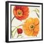 Poppies Melody II-Lisa Audit-Framed Art Print