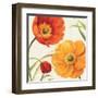 Poppies Melody II-Lisa Audit-Framed Art Print