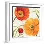 Poppies Melody II-Lisa Audit-Framed Art Print