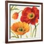 Poppies Melody III-Lisa Audit-Framed Art Print