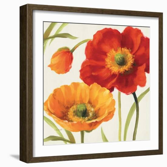 Poppies Melody III-Lisa Audit-Framed Art Print