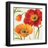 Poppies Melody III-Lisa Audit-Framed Art Print