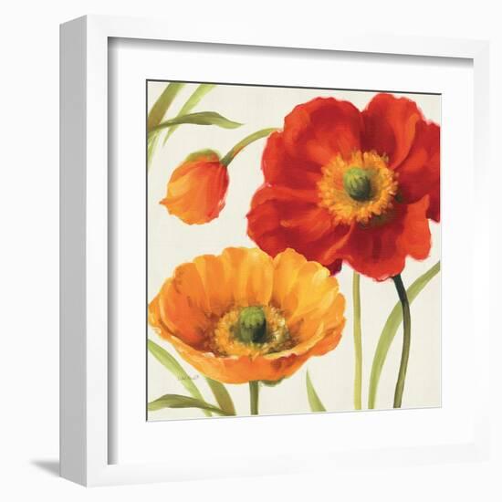 Poppies Melody III-Lisa Audit-Framed Art Print