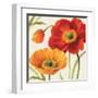 Poppies Melody III-Lisa Audit-Framed Art Print