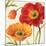 Poppies Melody III-Lisa Audit-Mounted Premium Giclee Print
