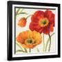 Poppies Melody III-Lisa Audit-Framed Art Print