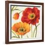 Poppies Melody III-Lisa Audit-Framed Art Print