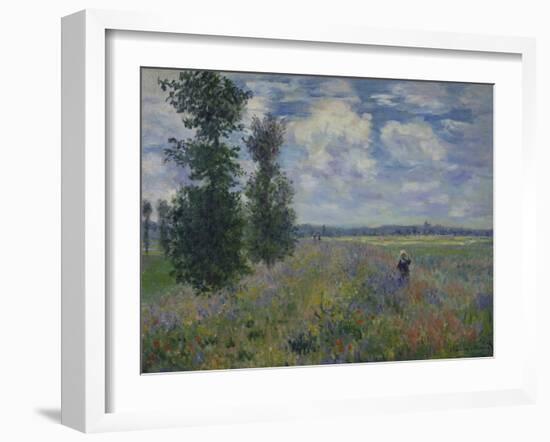 Poppies (Near Argenteuil) 1873-Claude Monet-Framed Giclee Print