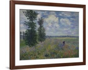 Poppies (Near Argenteuil) 1873-Claude Monet-Framed Giclee Print