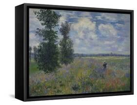 Poppies (Near Argenteuil) 1873-Claude Monet-Framed Stretched Canvas